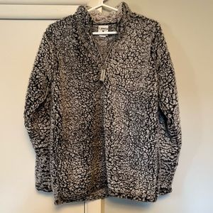Sherpa pullover zip
